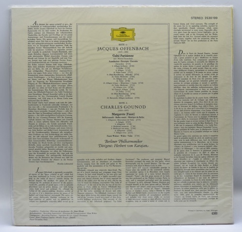 Bizet - L&#039;Arlesienne Suite 1 &amp; 2 外 - Herbert von Karajan 오리지널 미개봉 LP