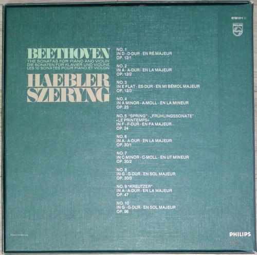 Beethoven - Violin Sonatas Complete - Henryk Szeryng 5LP