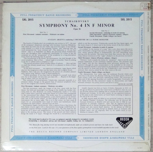 Tchaikovsky - Symphony No.4 - Ataulfo Argenta WBG ED.1  최초반