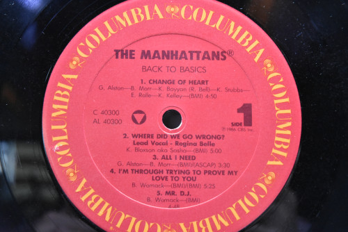 The Manhattans - Back To Basics ㅡ 중고 수입 오리지널 아날로그 LP