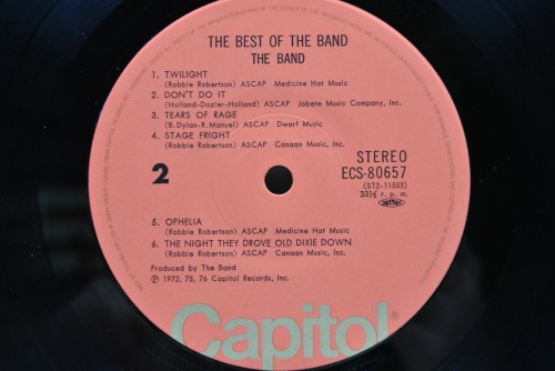 The Band - The Best Of The Band ㅡ 중고 수입 오리지널 아날로그 LP