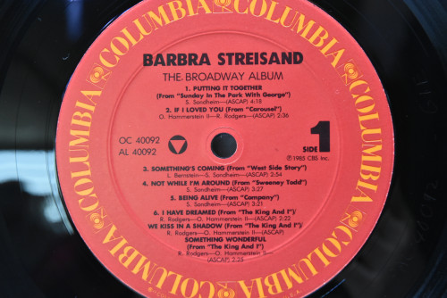 Barbra Streisand [바브라 스트라이샌드] - The Broadway Album ㅡ 중고 수입 오리지널 아날로그 LP
