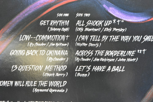 Ry Cooder [라이쿠더] - Get Rhythm ㅡ 중고 수입 오리지널 아날로그 LP