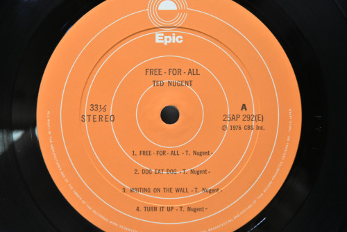 Ted Nugent [테드 뉴전트] ‎- Free For All - 중고 수입 오리지널 아날로그 LP