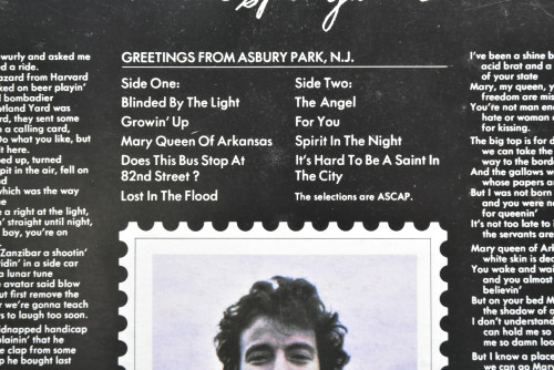 Bruce Springsteen [브루스 스프링스틴] ‎- Greetings From Asbury Park N.J - 중고 수입 오리지널 아날로그 LP