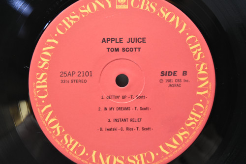 Tom Scott ‎- Apple Juice - 중고 수입 오리지널 아날로그 LP
