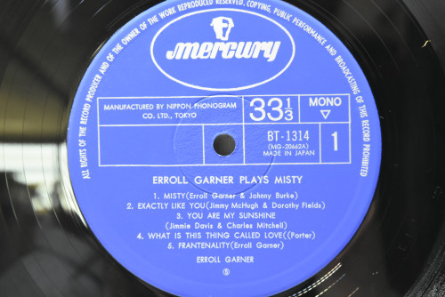 Erroll Garner [에롤 가너] - Erroll Garner Plays Misty - 중고 수입 오리지널 아날로그 LP