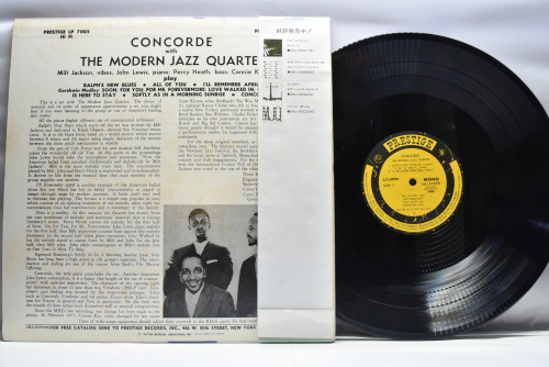 The Modern Jazz Quartet [모던 재즈 쿼텟] ‎- Concorde - 중고 수입 오리지널 아날로그 LP