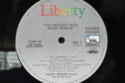 Kenny Rogers [케니 로저스] ‎- Greatest Hits - 중고 수입 오리지널 아날로그 LP