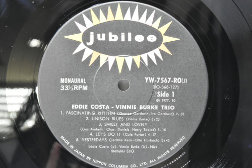 Eddie Costa ,Vinnie Burke Trio [에디 코스타, 비니 버크] ‎- Eddie Costa Vinnie Burke Trio  - 중고 수입 오리지널 아날로그 LP