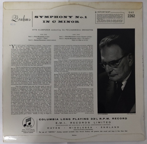 Brahms - Symphony No.1 - Otto Klemperer