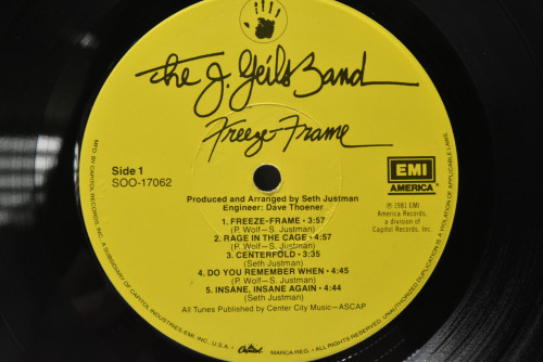 The J. Geils Band [제이 가일즈 밴드] - Freeze Frame ㅡ 중고 수입 오리지널 아날로그 LP