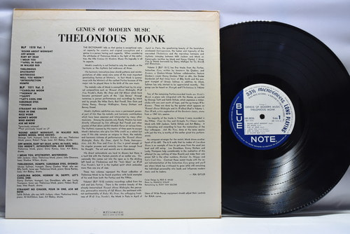 Thelonious Monk [델로니어스 몽크] ‎- Genius Of Modern Music Volume 1 - 중고 수입 오리지널 아날로그 LP