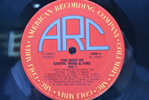 Earth, Wind &amp; Fire [어스 윈드 앤 파이어] - The Best Of Earth, Wind &amp; Fire Vol.1 ㅡ 중고 수입 오리지널 아날로그 LP