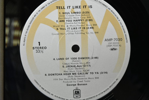 George Benson [조지 벤슨] - Tell It Like It Is - 중고 수입 오리지널 아날로그 LP