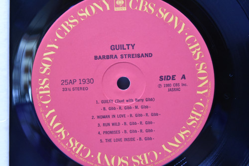 Barbra Streisand [바브라 스트라이샌드] - Guilty ㅡ 중고 수입 오리지널 아날로그 LP