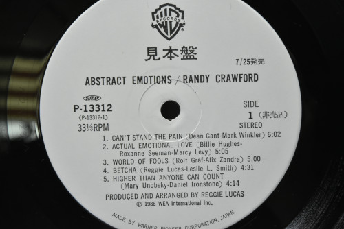 Randy Crawford [랜디 크로포드] - Abstract Emotions (Promo) ㅡ 중고 수입 오리지널 아날로그 LP