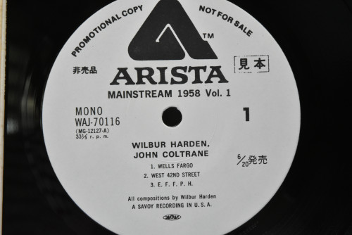 Wilbur Harden, John Coltrane, Tommy Flanagan, Doug Watkins, Louis Hayes ‎- Mainstream 1958 - The East Coast Jazz Scene Vol. 1 (PROMO) - 중고 수입 오리지널 아날로그 LP
