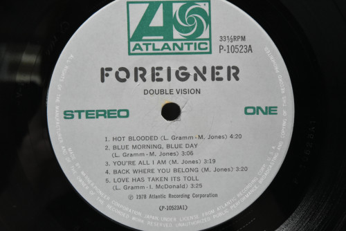 Foreigner [포리너] - Double Vision ㅡ 중고 수입 오리지널 아날로그 LP