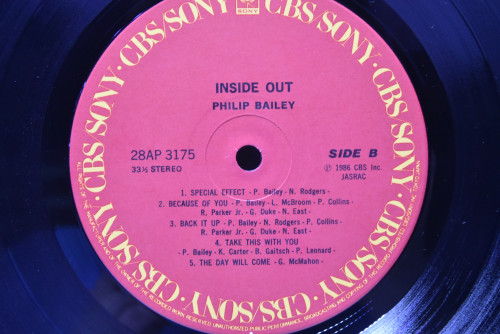 Philip Bailey [필립 베일리] - Inside Out ㅡ 중고 수입 오리지널 아날로그 LP