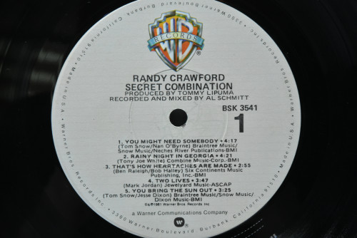 Randy Crawford [랜디 크로포드] - Secret Combination ㅡ 중고 수입 오리지널 아날로그 LP