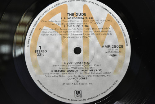 Quincy Jones [퀸시 존스] - The Dude ㅡ 중고 수입 오리지널 아날로그 LP