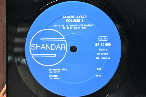 Albert Ayler [알버트 아일러] ‎- Nuits De La Fondation Maeght Volume 1  - 중고 수입 오리지널 아날로그 LP