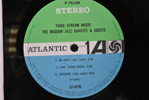 The Modern Jazz Quartet &amp; Guests: The Jimmy Giuffre Three &amp; The Beaux Arts String Quartet - Third Stream Music - 중고 수입 오리지널 아날로그 LP