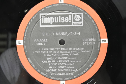 Shelly Manne [셜리 맨] ‎- 2 3 4  - 중고 수입 오리지널 아날로그 LP