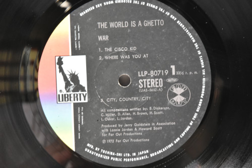 War [워] - The World Is A Ghetto ㅡ 중고 수입 오리지널 아날로그 LP