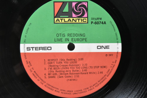 Otis Redding [오티스 레딩] - Otis Redding Live In Europe ㅡ 중고 수입 오리지널 아날로그 LP