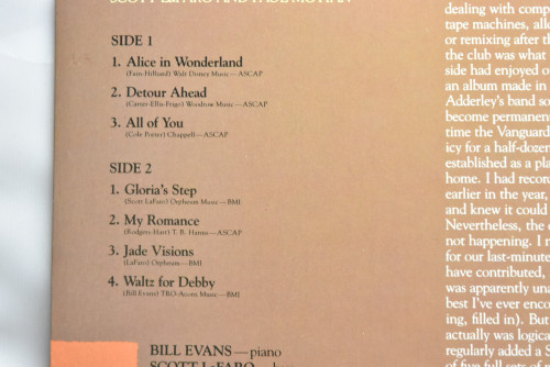 Bill Evans [빌 에반스] ‎- More From The Vanguard - 중고 수입 오리지널 아날로그 LP
