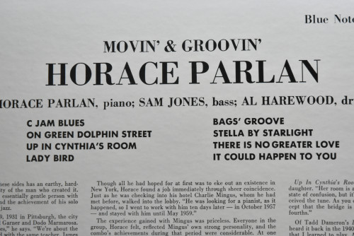 Horace Parlan [호레이스 팔란] ‎- Movin&#039; &amp; Groovin&#039; (KING) - 중고 수입 오리지널 아날로그 LP