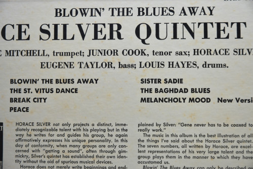 The Horace Silver Quintet &amp; The Horace Silver Trio [호레이스 실버] ‎- Blowin&#039; The Blues Away (KING) - 중고 수입 오리지널 아날로그 LP