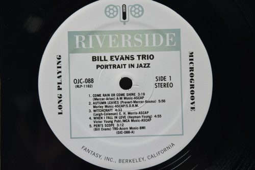 Bill Evans Trio [빌 에반스] ‎- Portrait In Jazz (OJC) - 중고 수입 오리지널 아날로그 LP