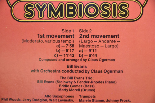 Bill Evans [빌 에반스] ‎- Symbiosis - 중고 수입 오리지널 아날로그 LP