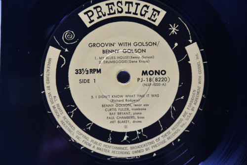 Benny Golson [베니 골슨] ‎- Groovin&#039; With Golson - 중고 수입 오리지널 아날로그 LP