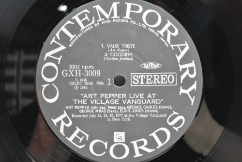 Art Pepper [아트 페퍼] ‎- Live At The Village Vanguard (3LP) - 중고 수입 오리지널 아날로그 LP