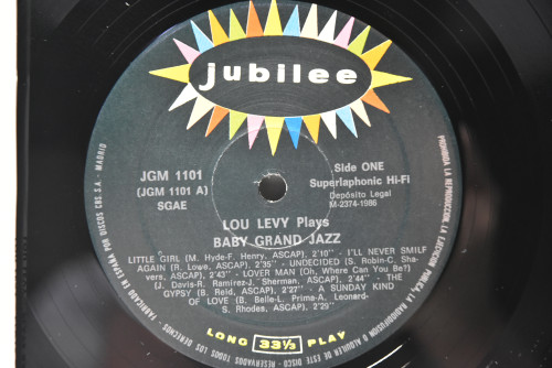 Lou Levy [로우 레비] ‎- Plays Baby Grand Jazz - 중고 수입 오리지널 아날로그 LP
