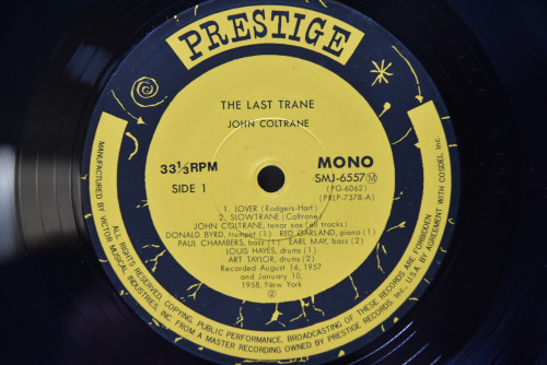 John Coltrane [존 콜트레인] ‎- The Last Trane - 중고 수입 오리지널 아날로그 LP