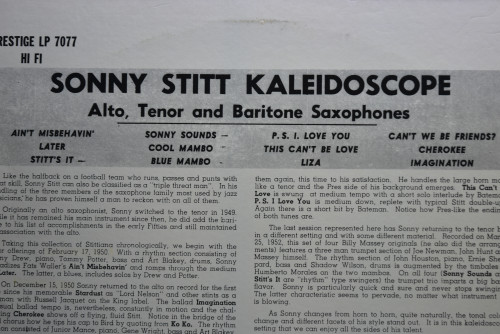 Sonny Stitt [소니 스팃] ‎- Kaleidoscope (OJC) - 중고 수입 오리지널 아날로그 LP