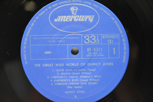 Quincy Jones [퀸시 존스] ‎- The Great Wide World Of Quincy Jones - 중고 수입 오리지널 아날로그 LP