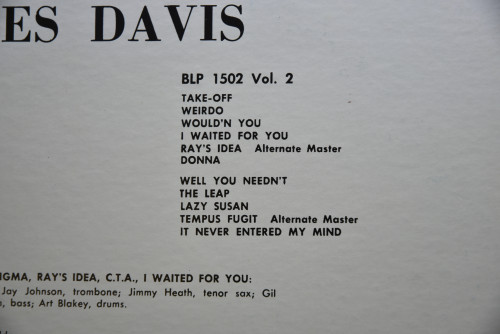 Miles Davis [마일스 데이비스] ‎- Volume 2 (KING) - 중고 수입 오리지널 아날로그 LP