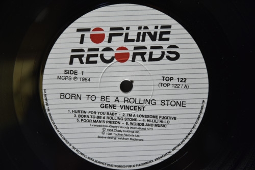 Gene Vincent [진 빈센트] - Born To Be A Rolling Stone ㅡ 중고 수입 오리지널 아날로그 LP