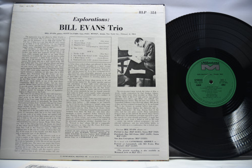 Bill Evans Trio [빌 에반스]‎ - Explorations - 중고 수입 오리지널 아날로그 LP