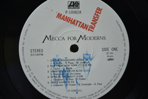 The Manhattan Transfer [맨하탄 트랜스퍼] - Mecca For Moderns ㅡ 중고 수입 오리지널 아날로그 LP
