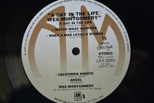 Wes Montgomery [웨스 몽고메리]‎ - A Day In The Life - 중고 수입 오리지널 아날로그 LP