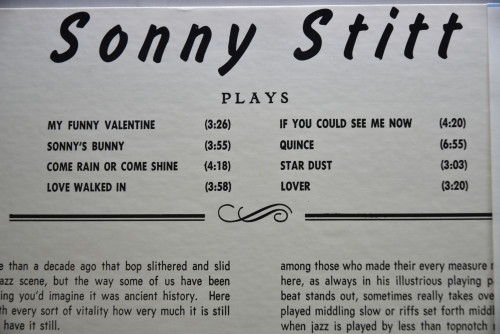 Sonny Stitt [소니 스팃]‎ - Sonny Stitt Plays Arrangements From The Pen Of Quincy Jones - 중고 수입 오리지널 아날로그 LP