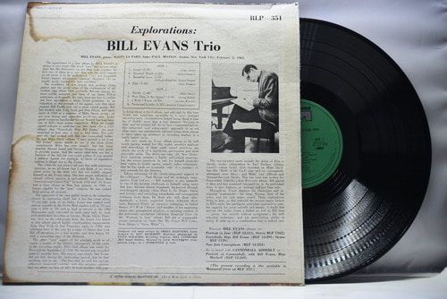 Bill Evans Trio [빌 에반스]‎ - Explorations - 중고 수입 오리지널 아날로그 LP