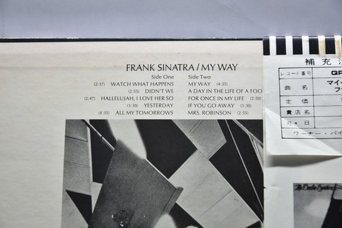 Frank Sinatra [프랭크 시나트라] - My Way - 중고 수입 오리지널 아날로그 LP